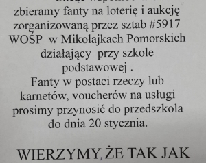 Wielka Orkiestra Świątecznej Pomocy-ogłoszenie 2