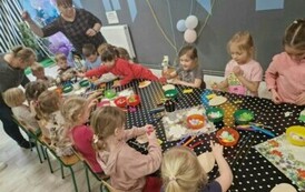 Warsztaty wielkanocne w  Smykolandii- grupa Myszki i Motylki 14